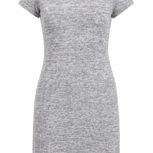 Velvet Torch Womens Grey Viscose T-Shirt Dress Size M Round Neck Pullover