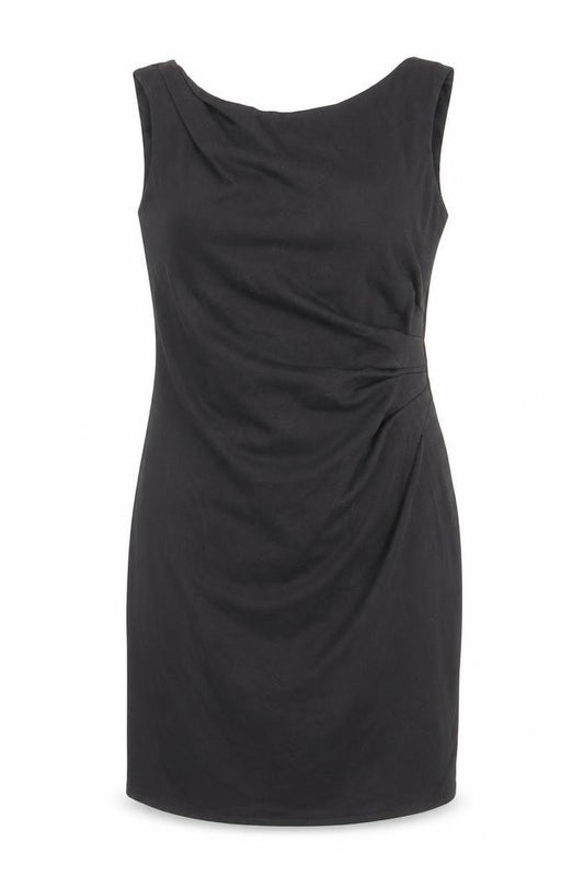 Front view of New Look women’s black polyester a-line, size UK 10, round neck pullover