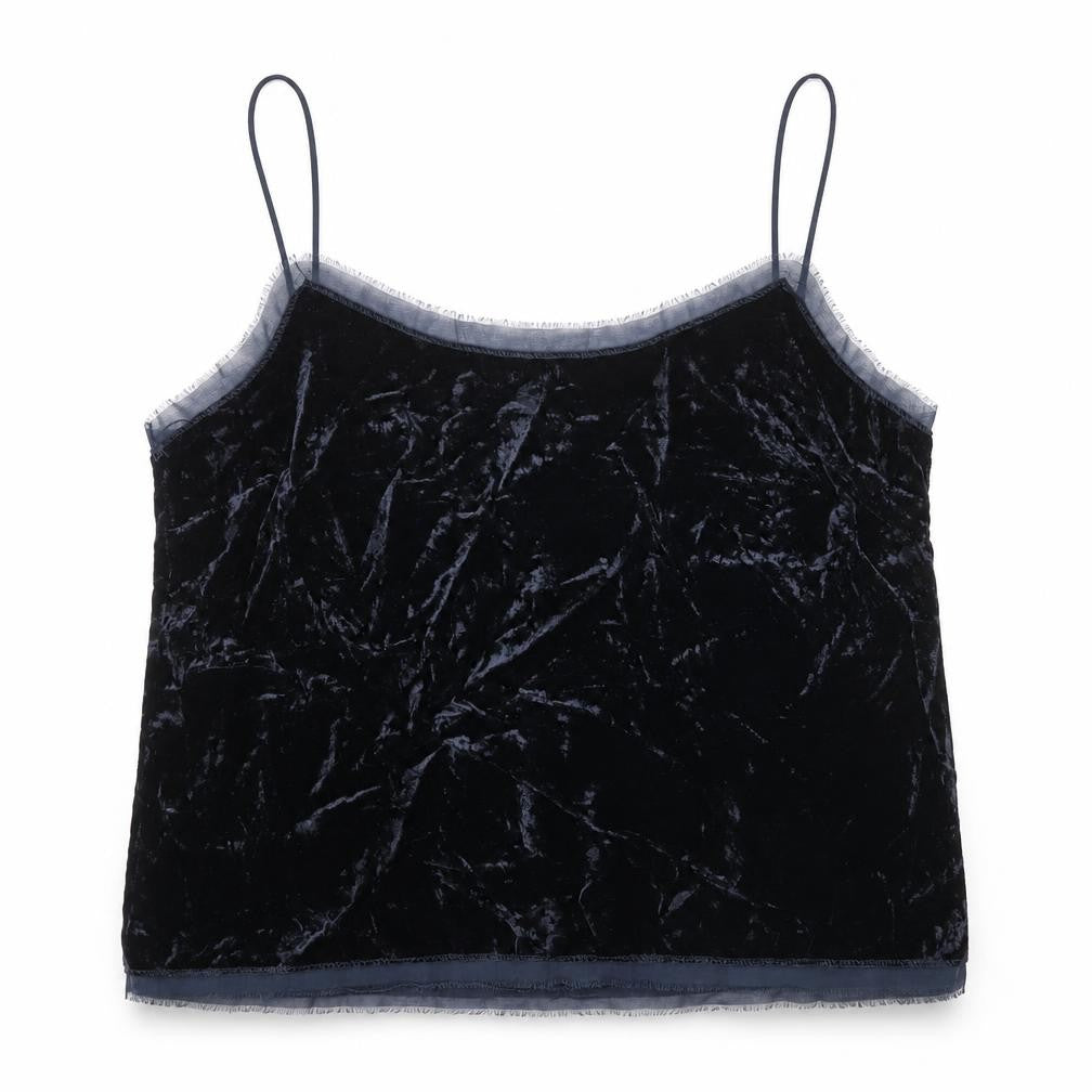 H&M Womens Black Viscose Basic Tank Size 12 Round Neck