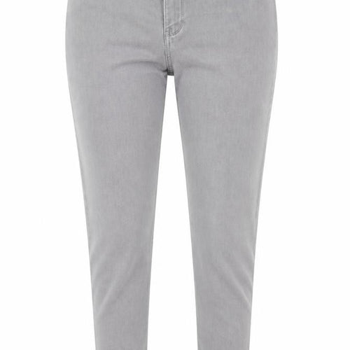 Alexa Womens Grey Cotton Skinny Jeans Size 36 in Regular Zip