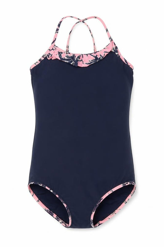George Girls Blue Nylon Bodysuit One-Piece Size 10-11 Years Pullover - Swimsuit