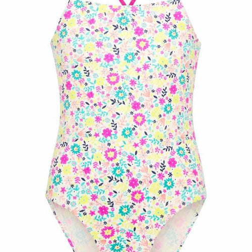 TU Girls Multicoloured Floral Polyamide Bodysuit One-Piece Size 14 Years Pullover - Swimsuit