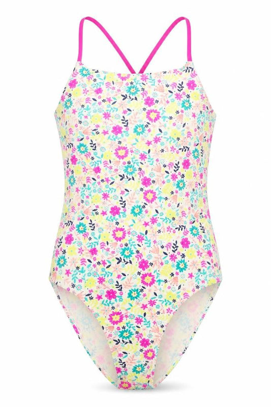 TU Girls Multicoloured Floral Polyamide Bodysuit One-Piece Size 14 Years Pullover - Swimsuit