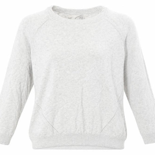 RJR.John Rocha Womens Grey Boat Neck 100% Cotton Pullover Jumper Size 12