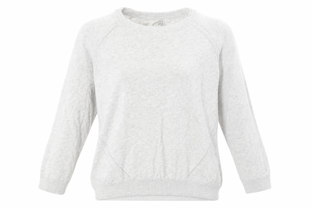 RJR.John Rocha Womens Grey Boat Neck 100% Cotton Pullover Jumper Size 12