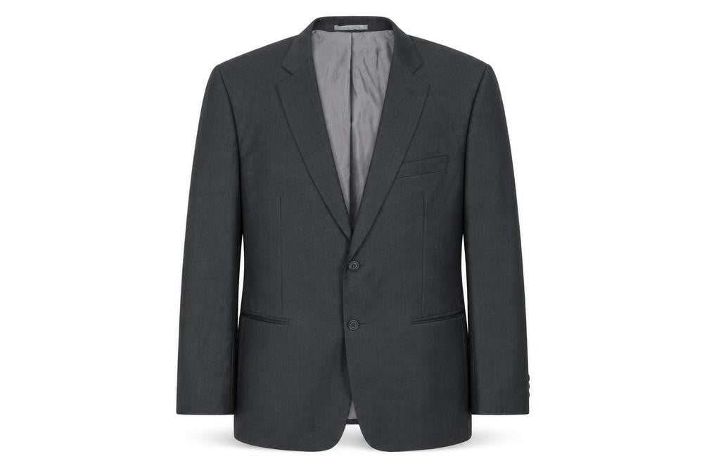 Front view of Jack Reid men’s grey wool jacket blazer, size 44
