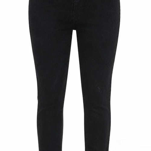 London Denim Womens Black Cotton Skinny Jeans Size 32 in L32 in Regular Zip