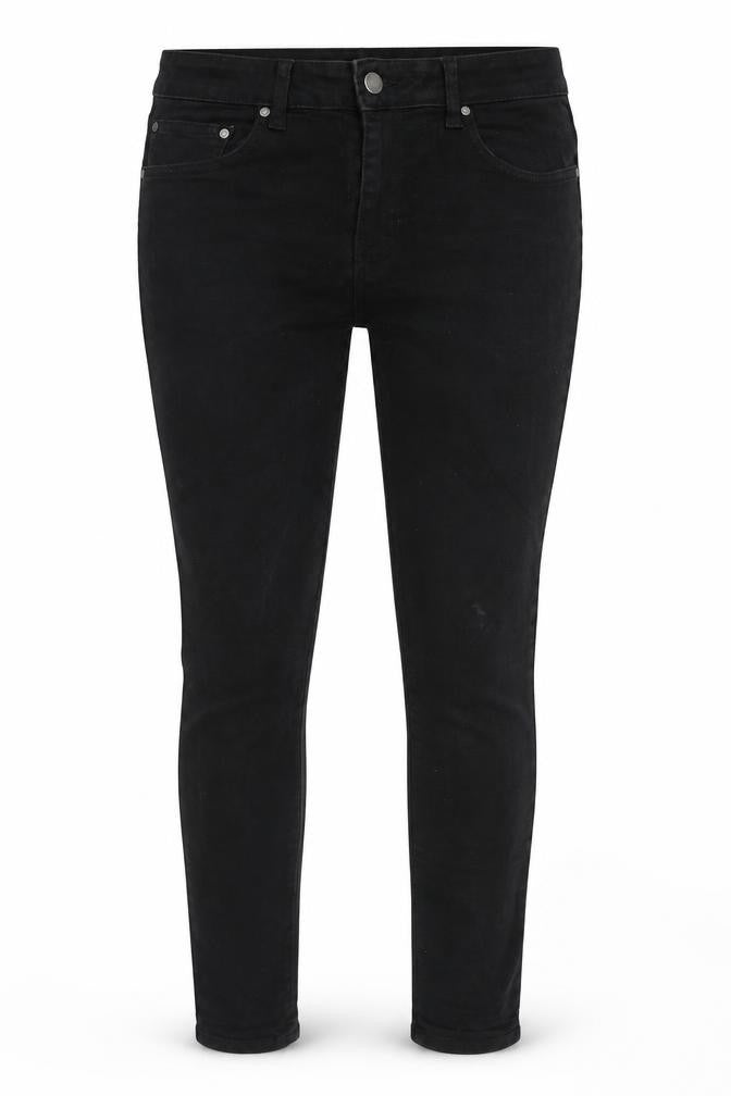 London Denim Womens Black Cotton Skinny Jeans Size 32 in L32 in Regular Zip