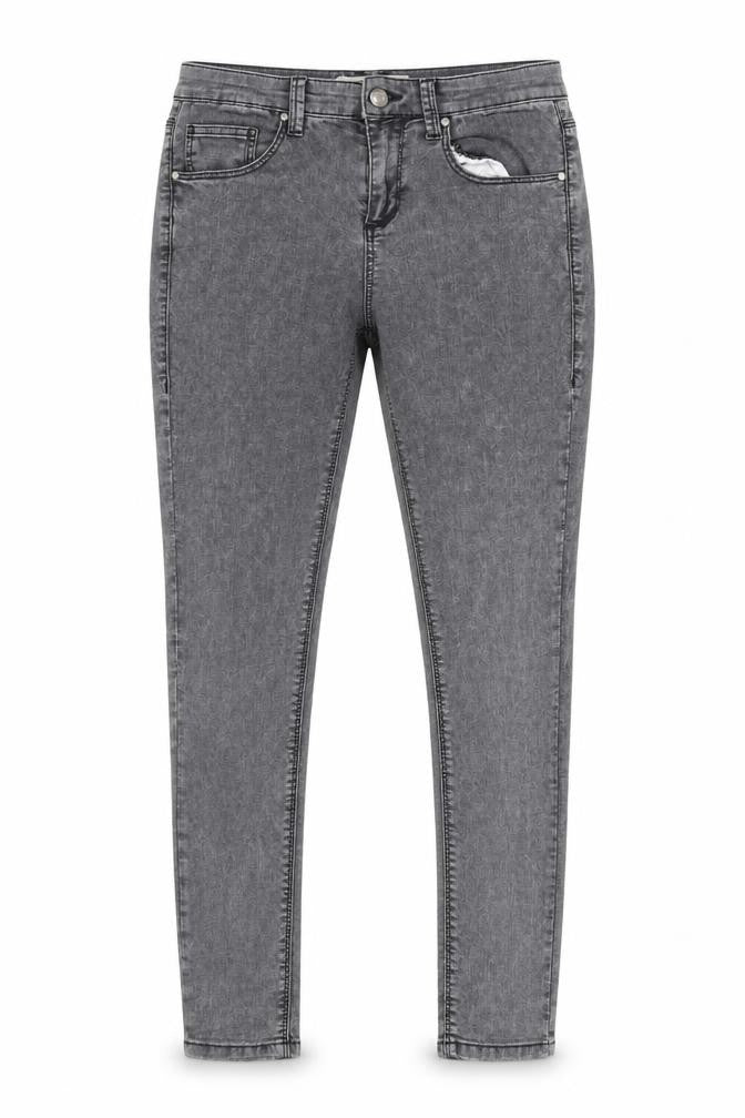 Topshop Womens Grey Cotton Skinny Jeans Size 28 in L32 in Regular Zip