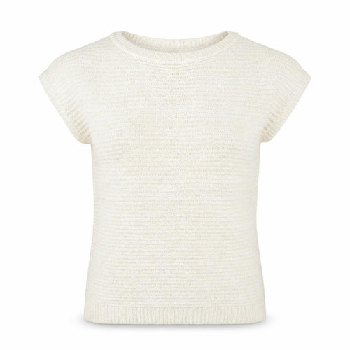 M&Co Womens Ivory Boat Neck Acrylic Pullover Jumper Size 10 - Split Sleeve Detail