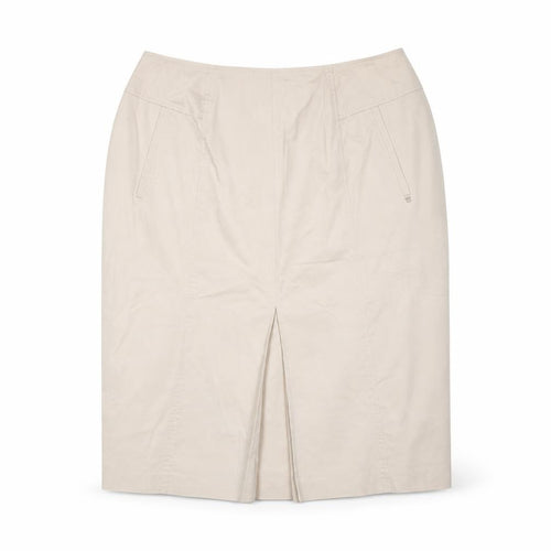 Basler Womens Beige Polyester Straight & Pencil Skirt Size 35 in Zip