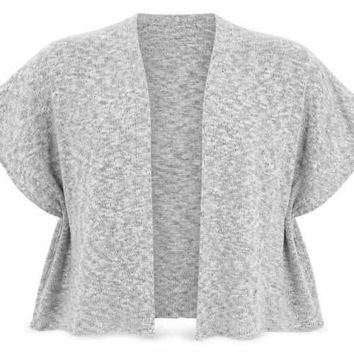 Marks and Spencer Womens Grey V-Neck Viscose Shrug Jumper One Size