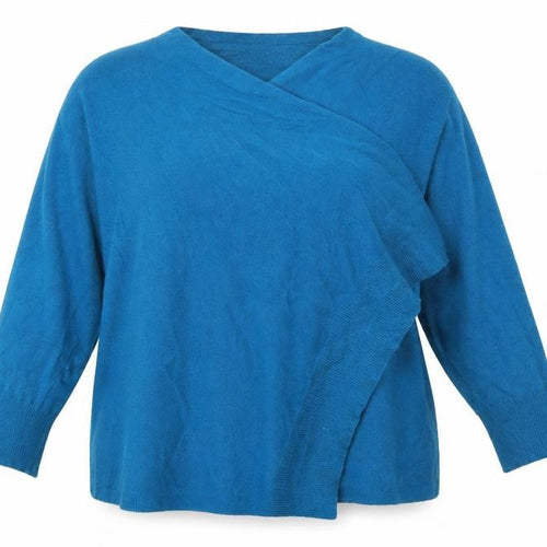 TU Womens Blue V-Neck Acrylic Cardigan Jumper Size 12