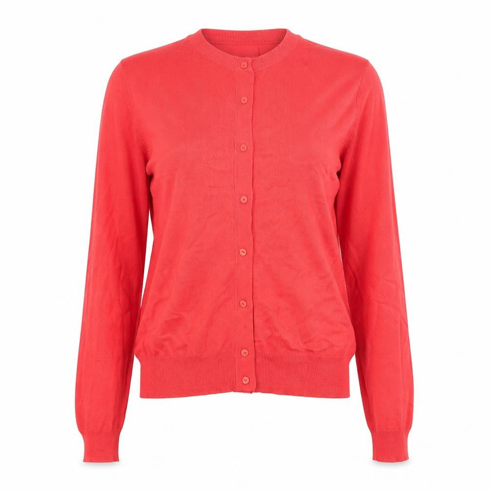 Marks and Spencer Womens Pink Roll Neck Viscose Cardigan Jumper Size 14
