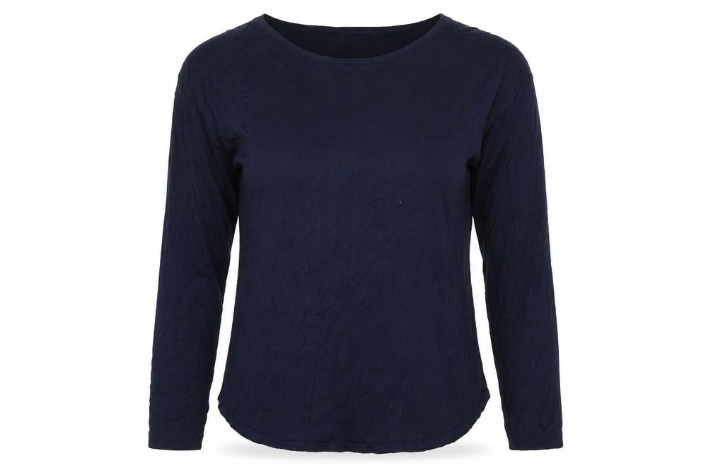 T.R. Pern Womens Blue Boat Neck Acrylic Pullover Jumper Size XS