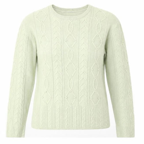 Country Casuals Womens Green Round Neck Acrylic Pullover Jumper Size M