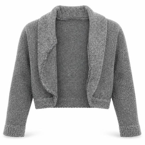 Marks and Spencer Womens Grey V-Neck Acrylic Shrug Jumper Size S