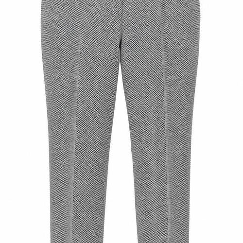 James Lakeland Womens Black Geometric Polyester Dress Pants Trousers Size 38 in L31 in Regular Zip