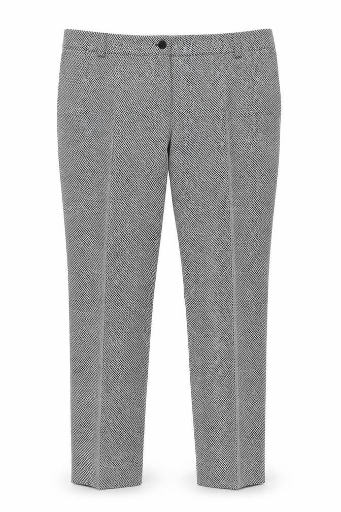 James Lakeland Womens Black Geometric Polyester Dress Pants Trousers Size 38 in L31 in Regular Zip