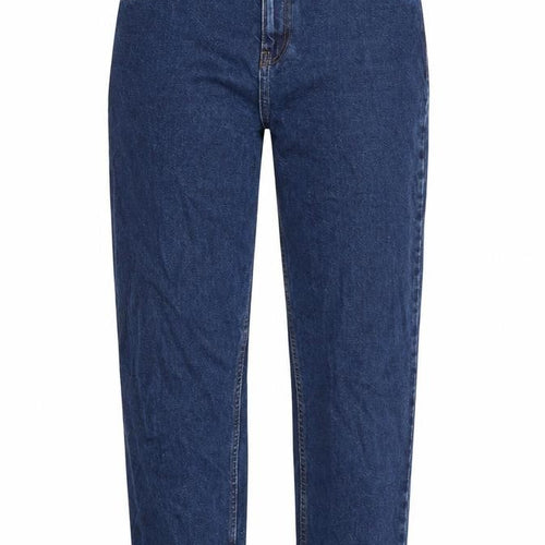ASOS Womens Blue Cotton Straight Jeans Size 30 in L30 in Regular Zip
