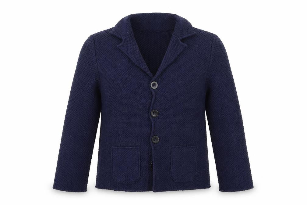 Preworn Girls Blue Jacket Blazer One Size Button
