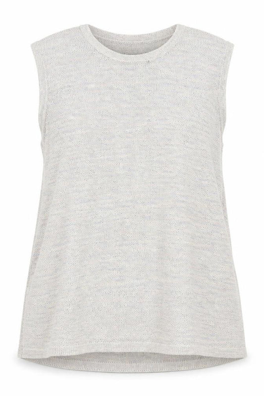 Front view of ASOS women’s multicoloured polyester basic tank, size XL, round neck