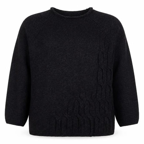 Betty Barclay Womens Black Round Neck Acrylic Pullover Jumper Size 20