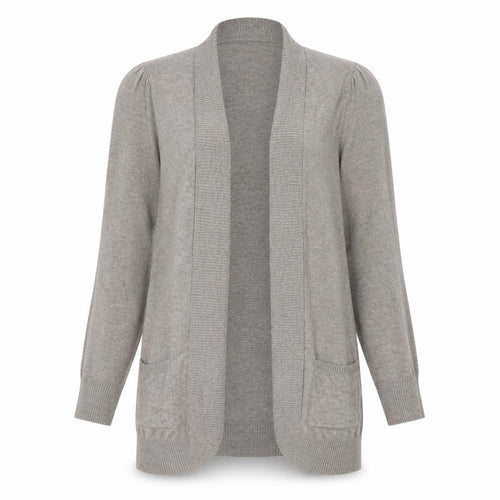 Marks and Spencer Womens Beige V-Neck Polyimide Cardigan Jumper Size 12