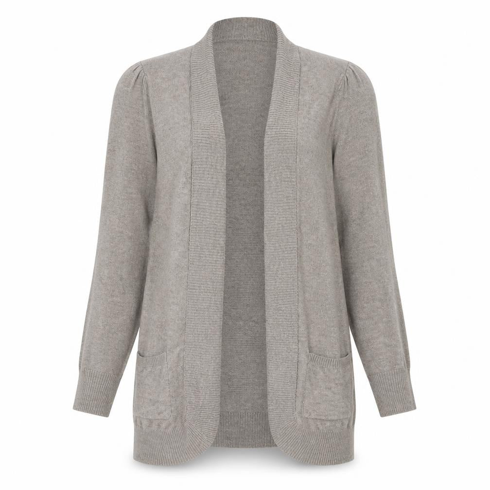 Marks and Spencer Womens Beige V-Neck Polyimide Cardigan Jumper Size 12