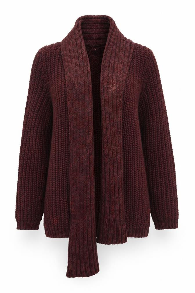 NEXT Womens Brown V-Neck Acrylic Cardigan Jumper Size S