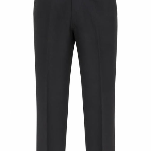 George Mens Black Polyester Dress Pants Trousers Size 32 in Regular Zip