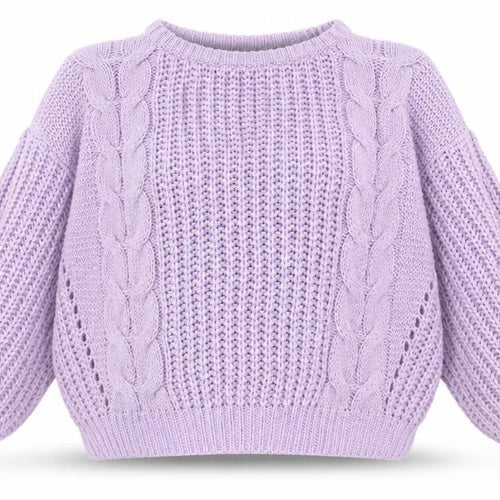 ValleyGirl Womens Purple Round Neck Acrylic Pullover Jumper Size XL