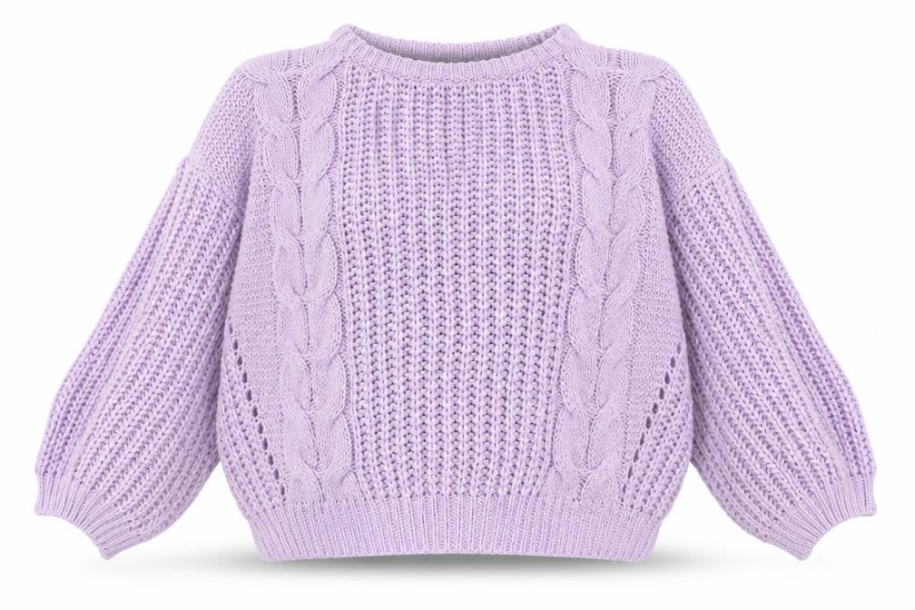 ValleyGirl Womens Purple Round Neck Acrylic Pullover Jumper Size XL