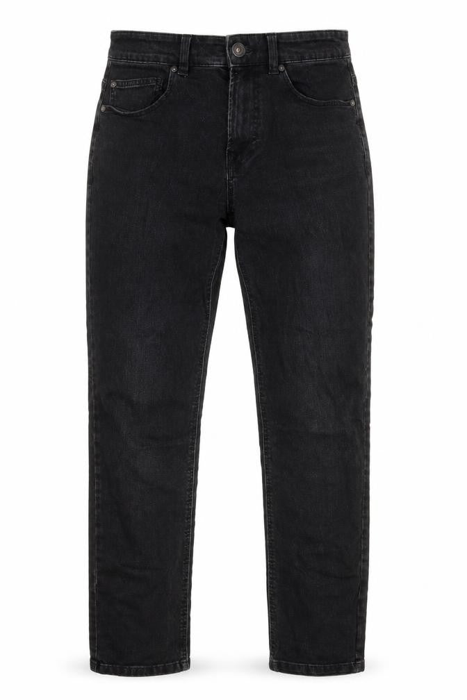 NEXT Womens Black Cotton Straight Jeans Size 30 in L31 in Regular Zip