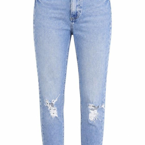 New Look Womens Beige Cotton Skinny Jeans Size 6 Regular Zip