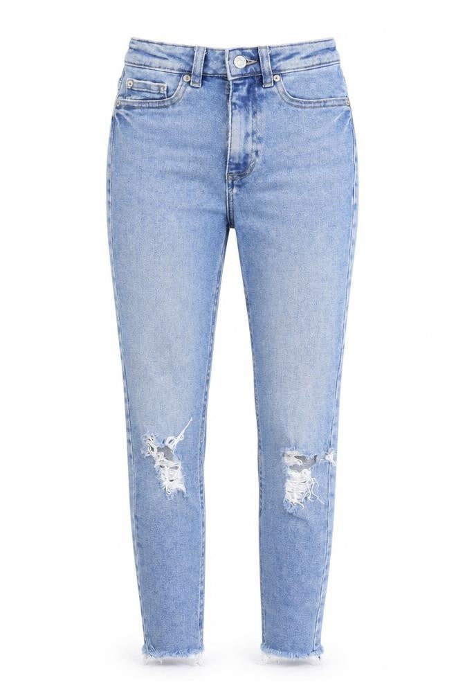 New Look Womens Beige Cotton Skinny Jeans Size 6 Regular Zip