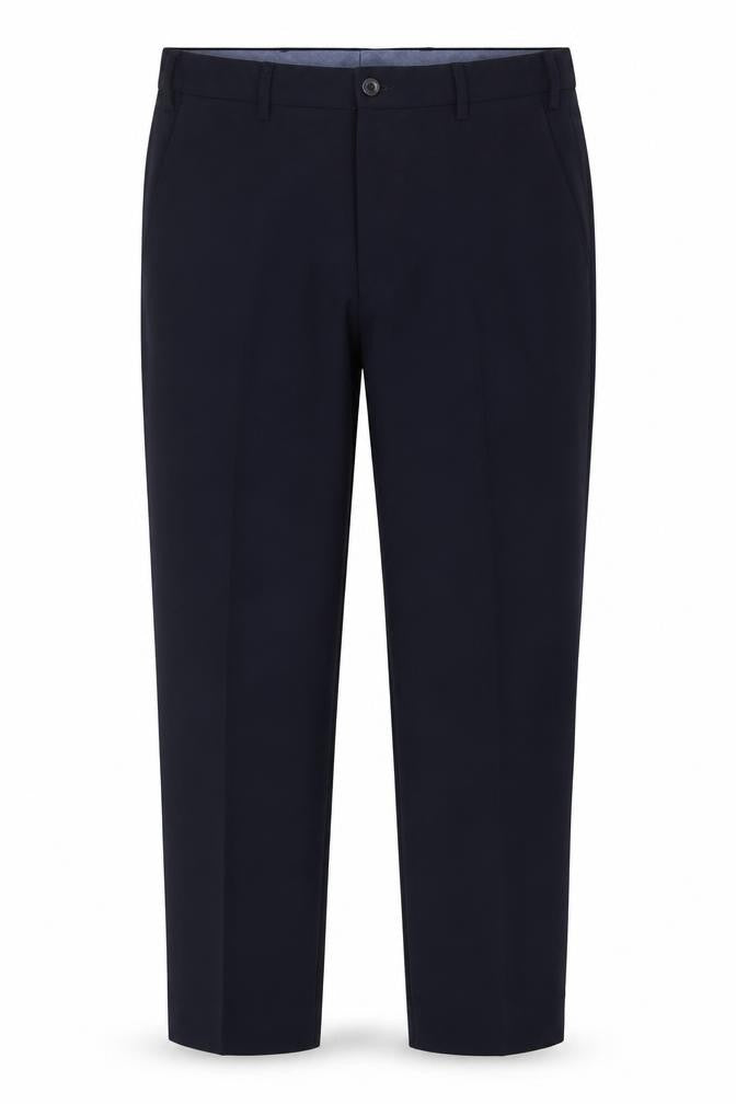 Marks and Spencer Mens Blue Polyester Dress Pants Trousers Size 32 in Regular Zip