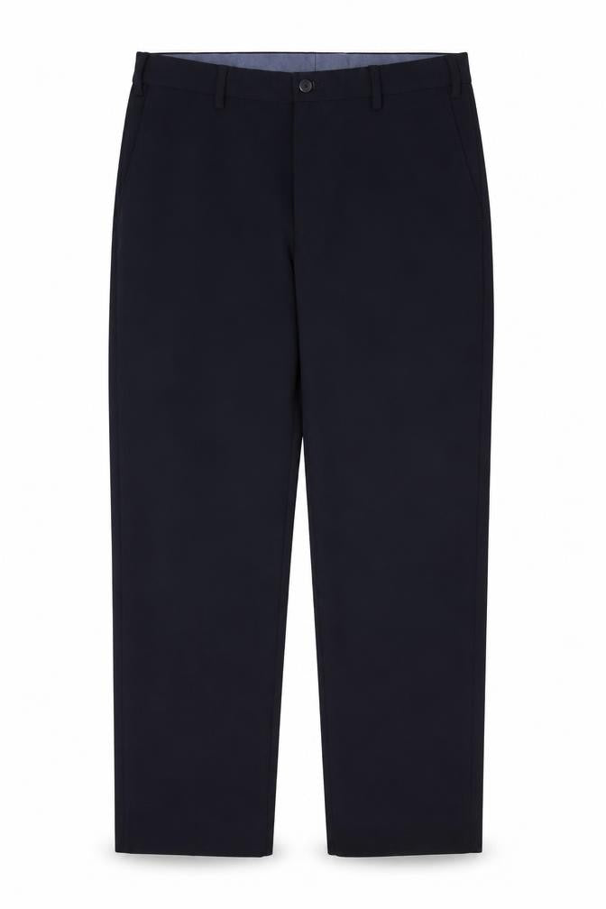 Marks and Spencer Mens Blue Polyester Dress Pants Trousers Size 32 in Regular Zip