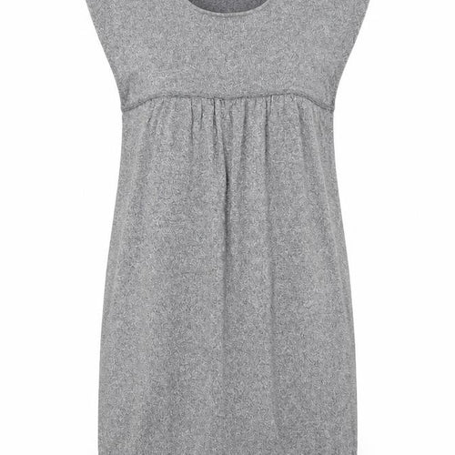 Limited Collection Womens Grey Acrylic T-Shirt Dress Size 8 Scoop Neck Pullover