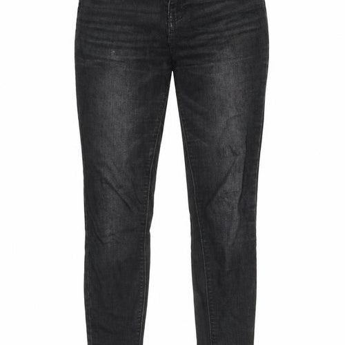 Denim & Co. Womens Black Cotton Skinny Jeans Size 12 Regular Zip