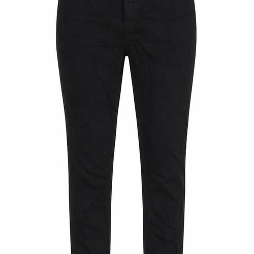 Denim & Co. Womens Black Cotton Skinny Jeans Size 12 Regular Zip