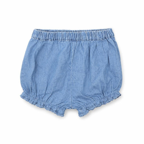 NEXT Girls Blue 100% Cotton Cropped Trousers Size 0-3 Months Pullover