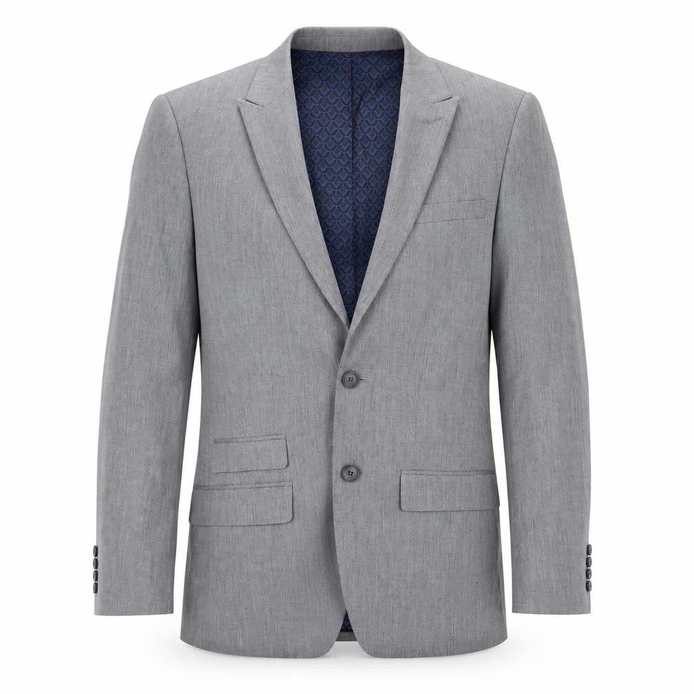 Front view of Marks & Spencer men’s green polyester jacket blazer, size 36
