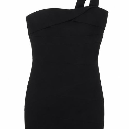 Debenhams Womens Black Polyester Bodycon Size L Square Neck Zip - Pleat Detail