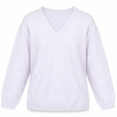 Marks and Spencer Womens Purple V-Neck Acrylic Pullover Jumper Size S