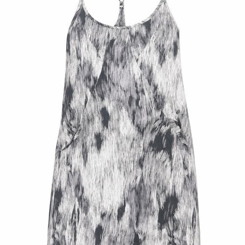 Preworn Womens Grey Tie Dye Viscose Tank Dress Size S Scoop Neck Pullover
