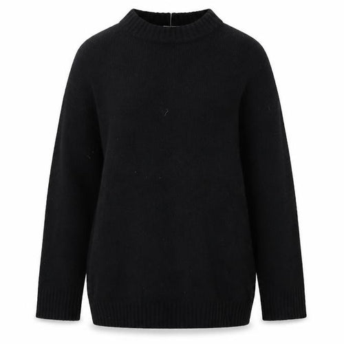 Bershka Womens Black Mock Neck Acrylic Pullover Jumper Size XS