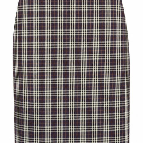 United Colours of Benetton Womens Multicoloured Plaid Viscose Straight & Pencil Skirt Size 12 Zip