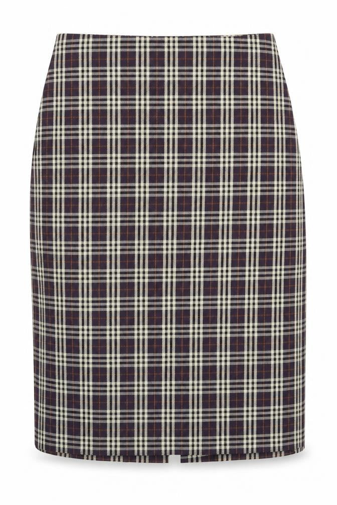 United Colours of Benetton Womens Multicoloured Plaid Viscose Straight & Pencil Skirt Size 12 Zip