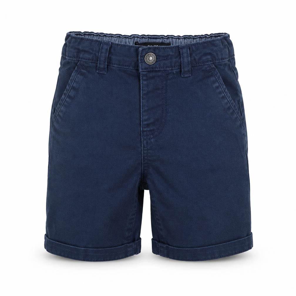 Denim & Co. Boys Blue 100% Cotton Chino Shorts Size 2-3 Years Regular